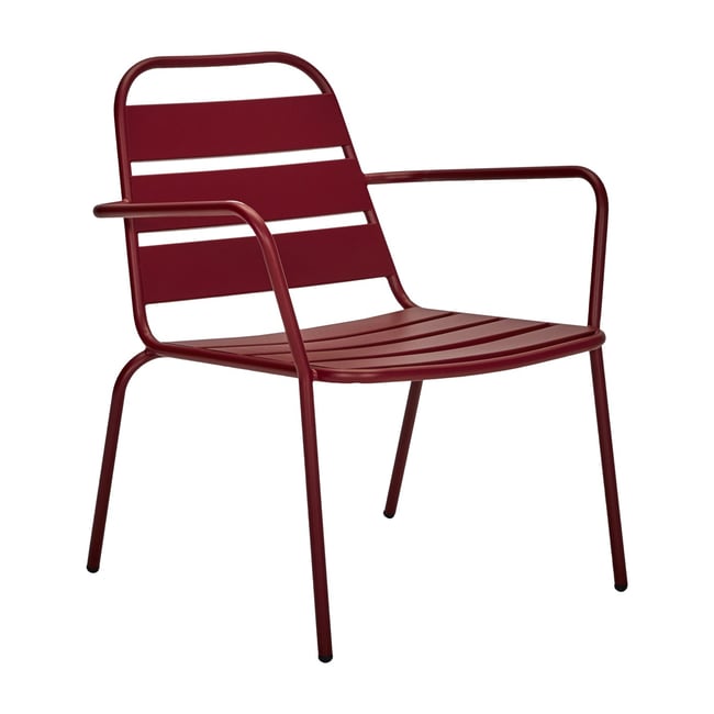 Chaise longue Helo Couleur rouge <span itemprop=