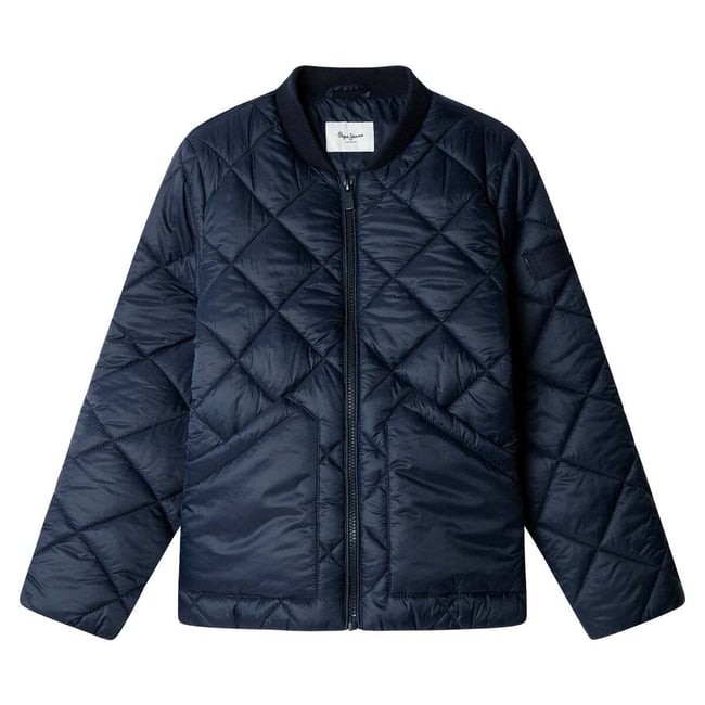 Veste Bomber Matelassée Coupe Regular bleu dulwich <span itemprop=