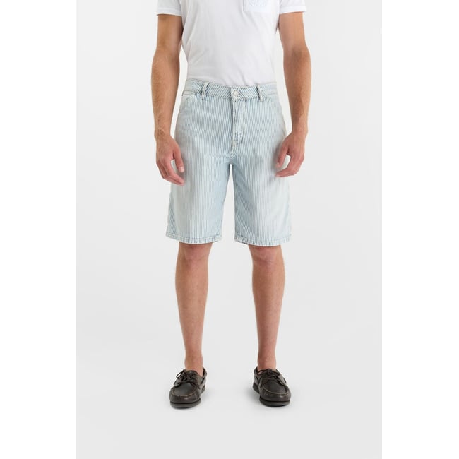 Bermuda short en jeans KUREL2 blue / white <span itemprop=