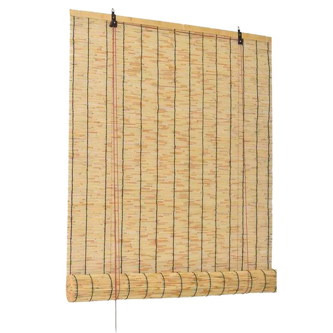 Store enrouleur en bambou 150x200cm bois <span itemprop=