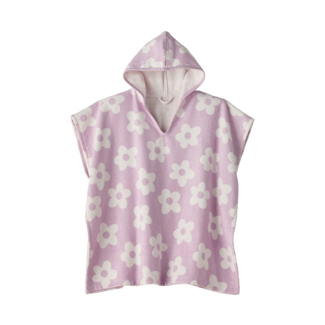 Poncho de bain / plage enfant, avec coton recyclé - VERTBAUDET