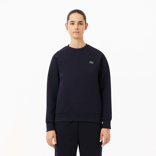 Felpa girocollo nero LACOSTE
