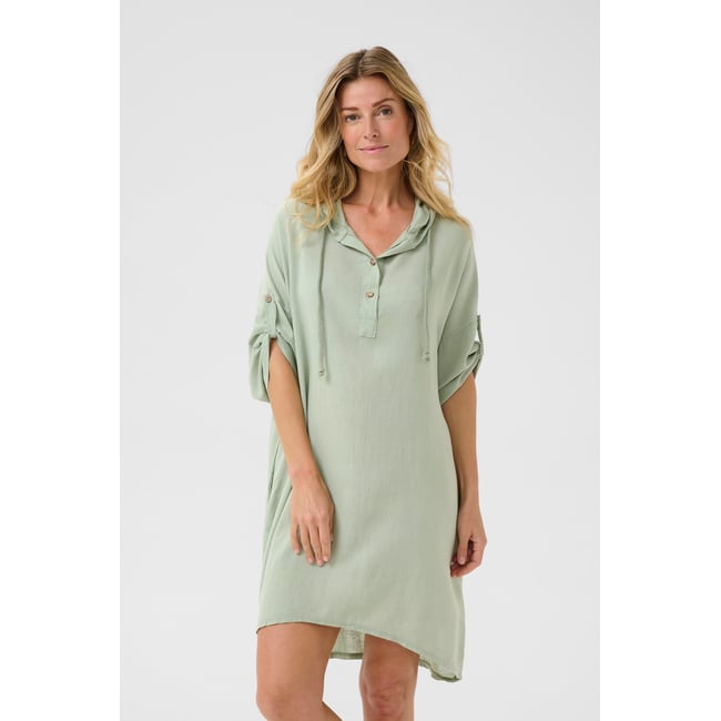 Robe vert khaki <span itemprop=