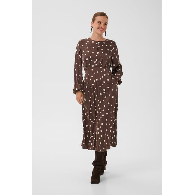 Robe marron brown/whitecap dot <span itemprop=