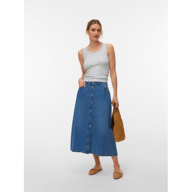 Jupe En Denim light blue denim <span itemprop=