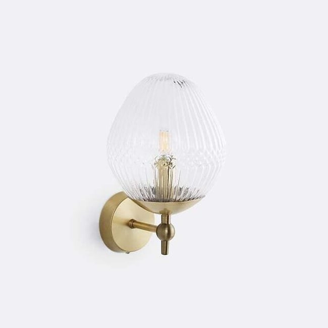 УЦЕНКА: Бра из латуни и граненного стекла, Ari / Ари прозрачный LA REDOUTE INTERIEURS