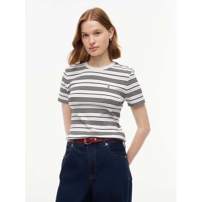 T-shirt col rond manches courtes - TOMMY HILFIGER