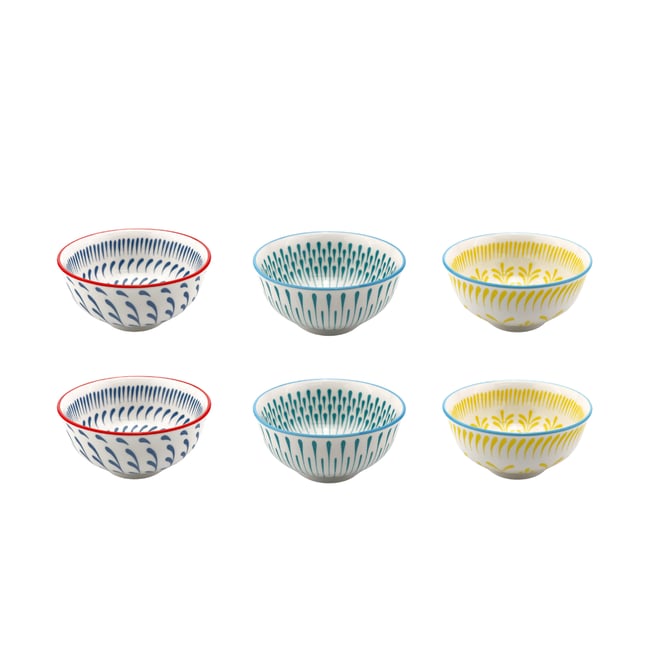Lot de 6 petits bols, KYOTO Couleur beige <span itemprop=