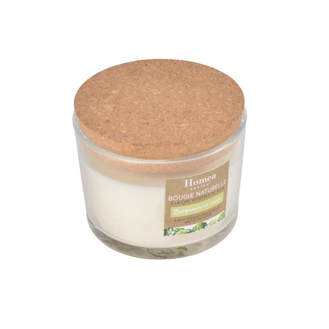 Bougie verrine Couleur creme <span itemprop=