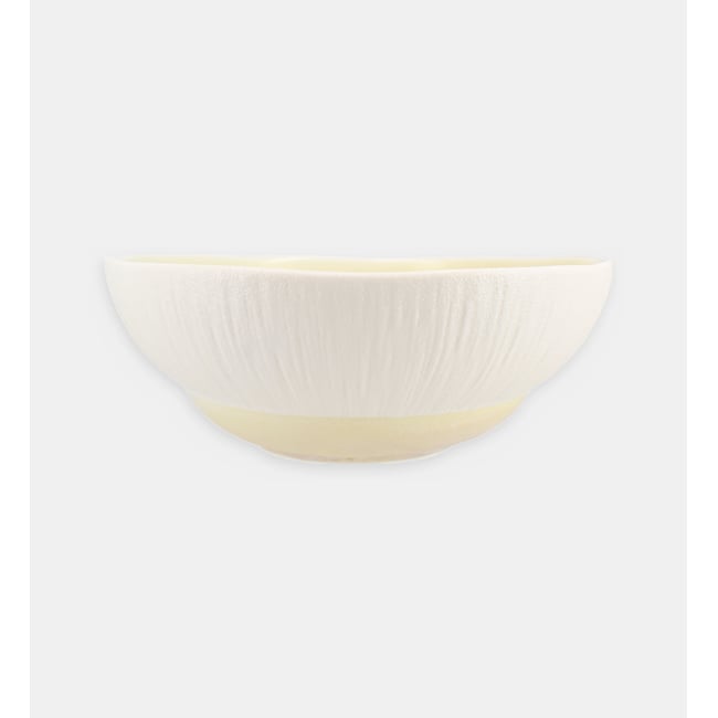 Assiette creuse en porcelaine Couleur beige <span itemprop=