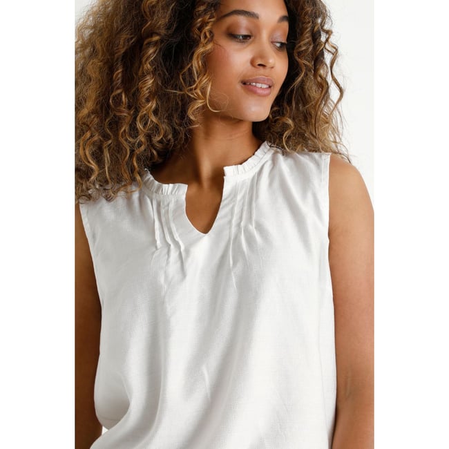 Blouse Maeve Blanche Sans Manches Brodée à Lacets - Taille 0, Neuve Avec étiquettes