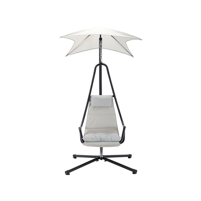Fauteuil suspendu - COZUMEL noir / beige <span itemprop=