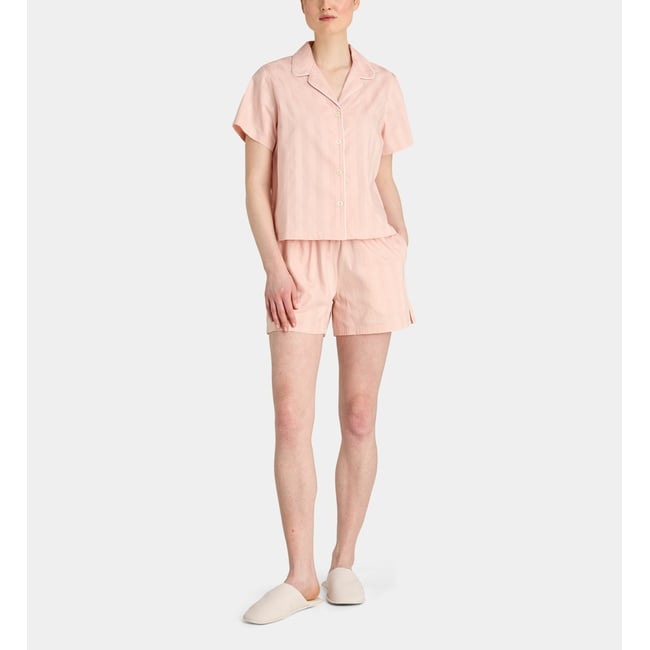 Ensemble pyjashort wero coton rose <span itemprop=