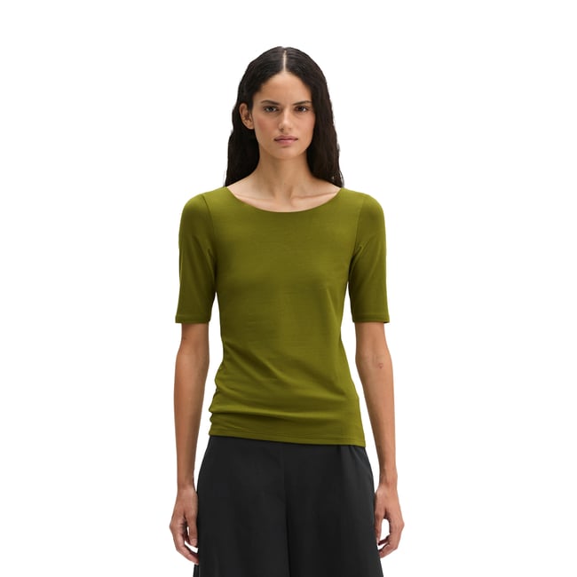 T-shirt Dfc slim en jersey stretch doux vert <span itemprop=