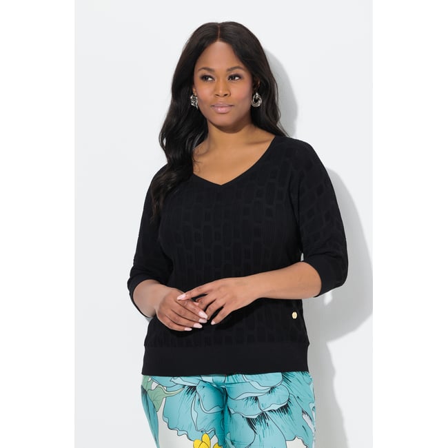 T-shirt en maille 3D, coupe oversize - ULLA POPKEN