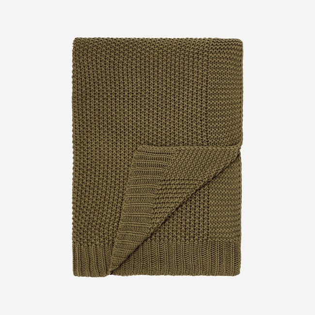 Plaid coton DANAE bronze <span itemprop=