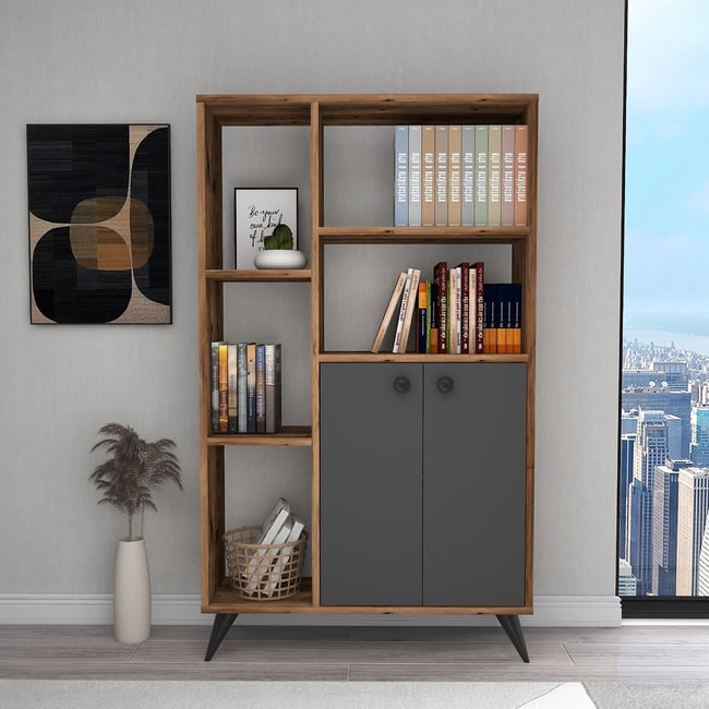 Полка для книг, Meldan / Мелдан антрацит SO'HOME