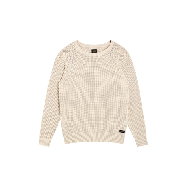 PULL COCOON BONE blanc casse <span itemprop=