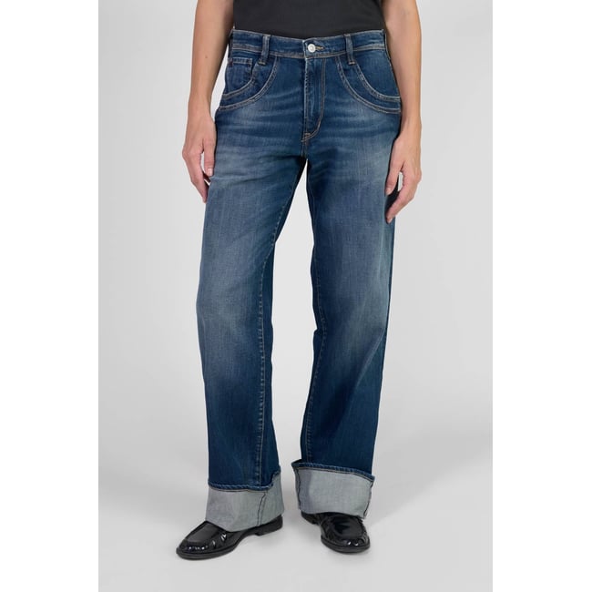 Jeans loose, large 400/28 loose , longueur 34 blue <span itemprop=