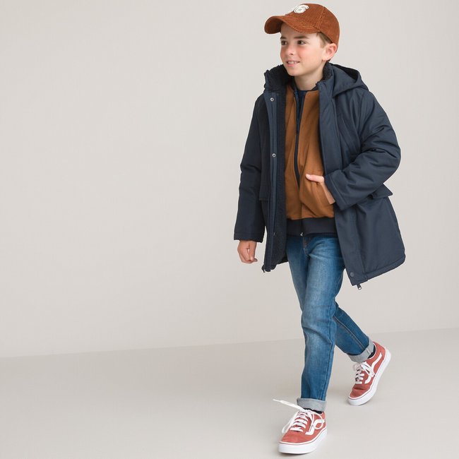 Parka 3 en 1 bleu marine <span itemprop=
