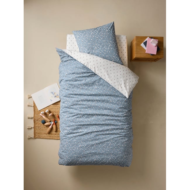 Parure De Lit Enfant Vertbaudet Arizona Dream - Housse De Couette 140x200 + Taie 63x63 - Coton Recyclé