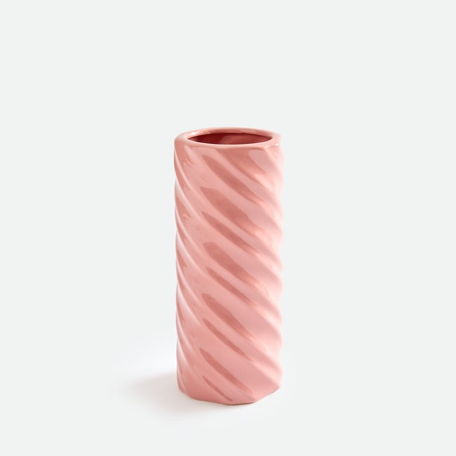 Vase torsadé, en céramique, hauteur 27 cm, DEHEN - LA REDOUTE INTERIEURS