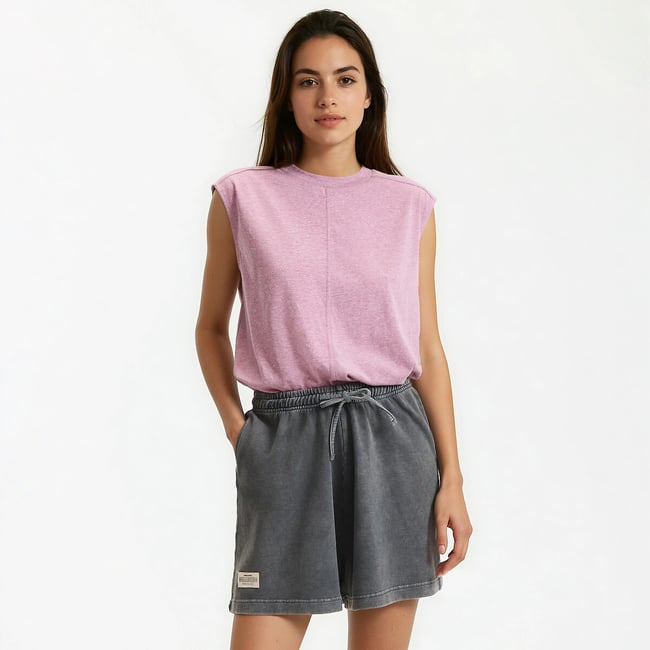 Camiseta con cuello redondo, sin mangas - LA REDOUTE COLLECTIONS