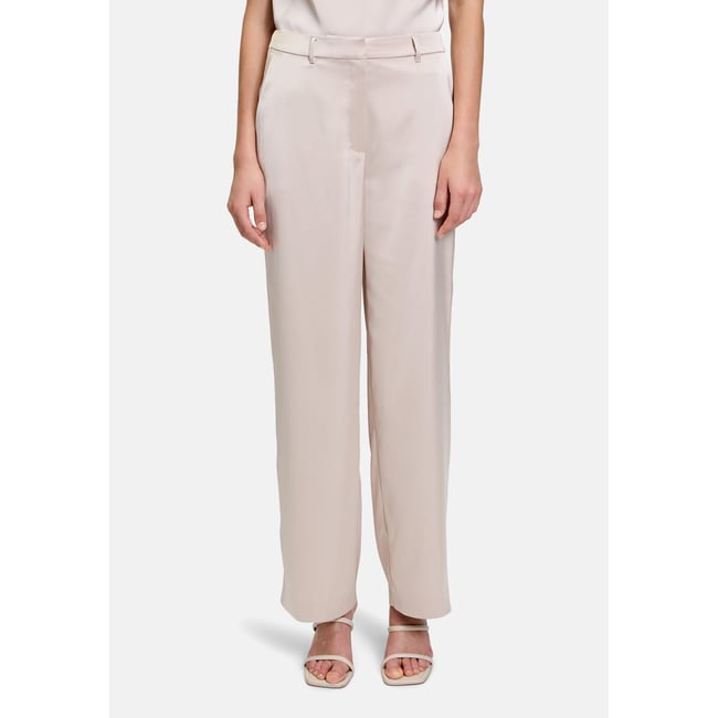 Pantalon de tailleur à effet brillant gris <span itemprop=