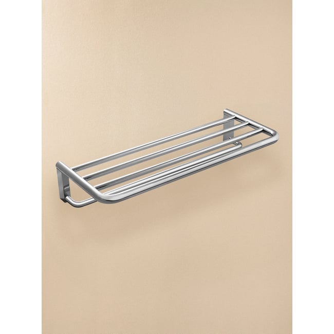 Porte Serviette Tablette mural  PROJECT Couleur chrome <span itemprop=