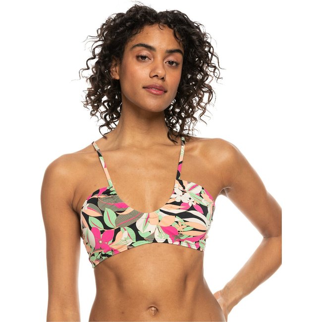Reggiseno per bikini brassiere Classics Fashion Bra stampa floreale rosa ROXY