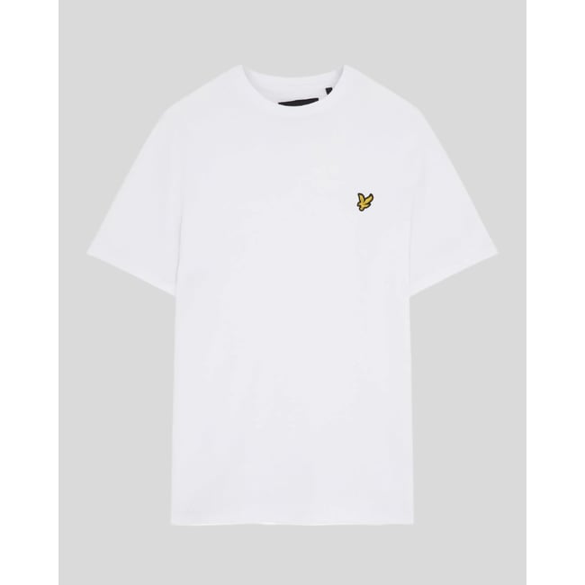 T-shirt en coton col rond blanc <span itemprop=