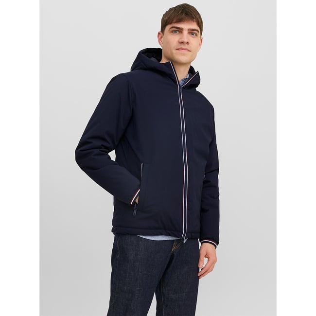 Gilet à Capuche Bleu Marine Kired By Kiton, Taille M (50 IT), En Nylon/élasthanne, Coupe Slim, Neuf Avec étiquettes - Valeur D'origine 2 895 $