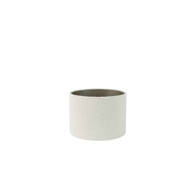 Abat-Jour Textile BOUCLE Couleur blanc <span itemprop=