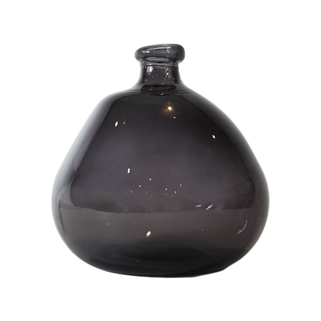 Vase dame-jeanne en verre recyclé h 23 cm SCANDIC - SENSEI MAISON