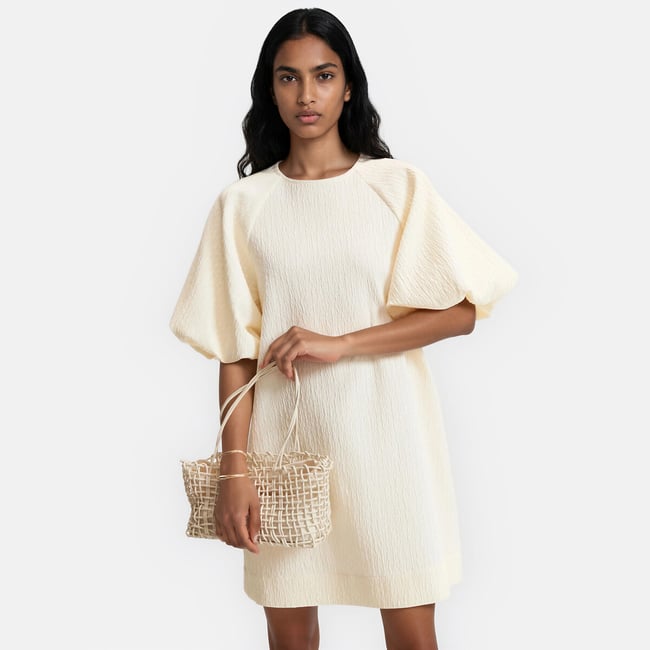 Robe courte manches courtes bouffantes - LA REDOUTE COLLECTIONS