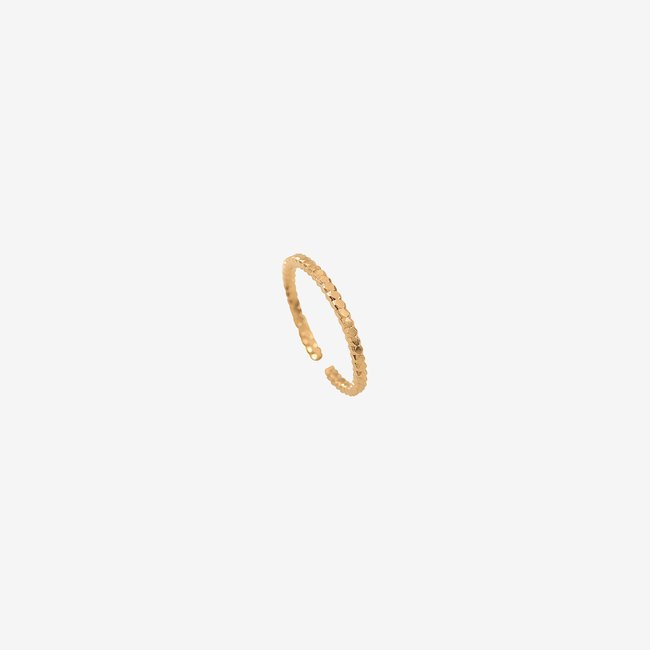 Bague - aria doré <span itemprop=