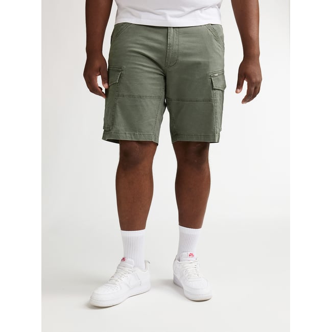 Short cargo grande taille blaze vert dusty army <span itemprop=