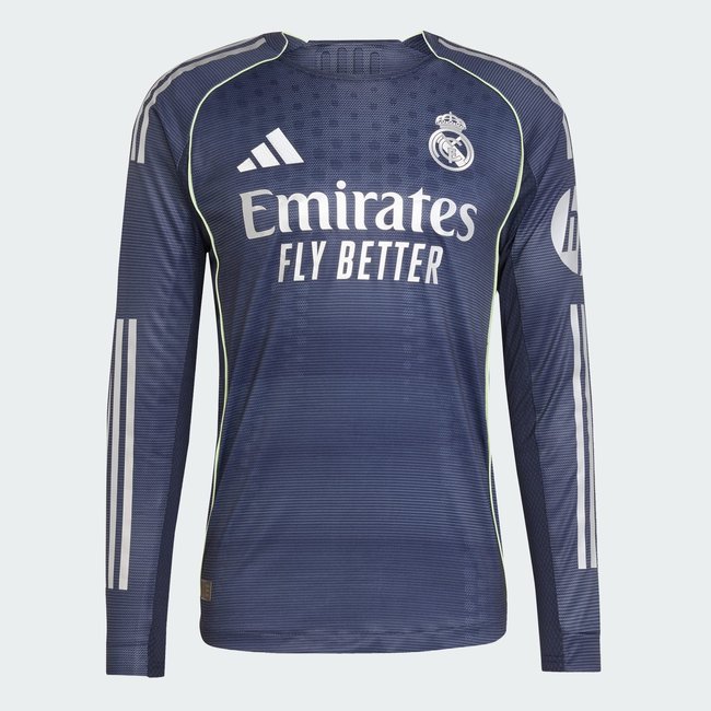 Maillot authentique Real Madrid 25/26 Long Sleeve Extérieur legend ink <span itemprop=