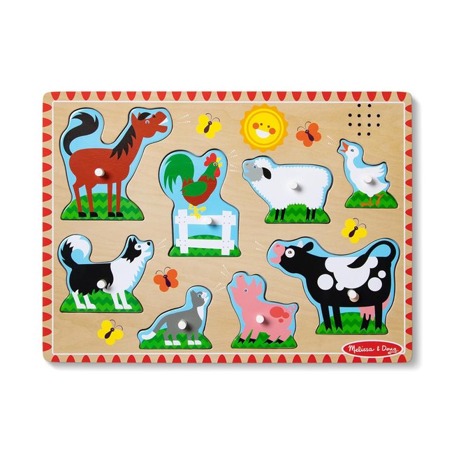 Puzzle sonore animaux de la ferme - MELISSA & DOUG