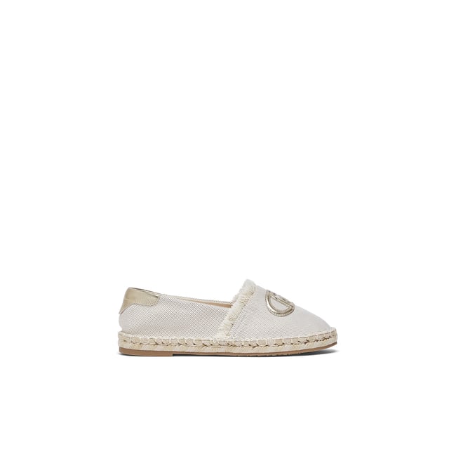Espadrilles avec maxi logo blanc <span itemprop=