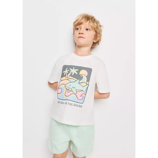 Bermuda coton cordon - MANGO BABY
