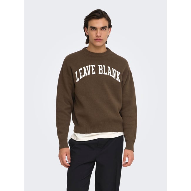 Pull En Maille fossil <span itemprop=