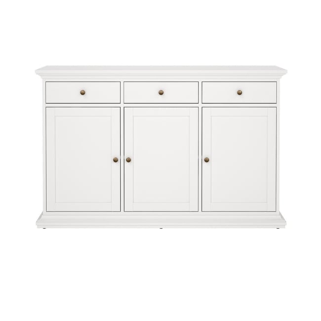 Buffet 3 portes et 3 tiroirs - SOFIA Couleur blanc <span itemprop=