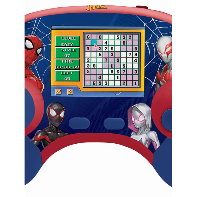 Power Console® SpiderMan,console de jeux éducative bilingue français-anglais bleu <span itemprop=