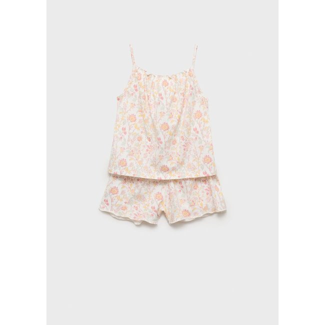 Pyjama court imprimé rose <span itemprop=