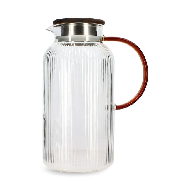 Pichet en verre 2L, KARL Couleur naturel-transparent <span itemprop=