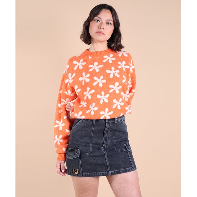 Pull jacquard fleurs PANDORA - OXBOW