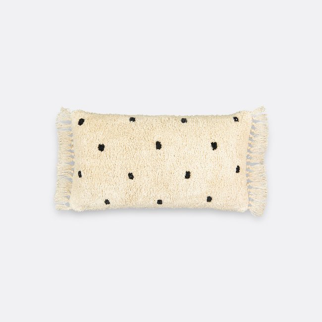 Ava cushion cover, ecru/black, LA REDOUTE INTERIEURS