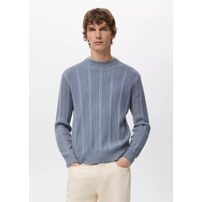 Pull-over maille structure - MANGO MAN