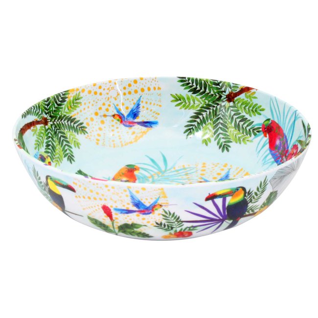 Grand saladier en mélamine Rio 28 cm Couleur multicolore <span itemprop=